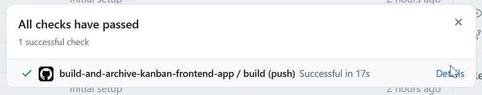 GitHub Action Popup